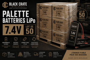 Palette batteries LiPo 7.4V (lot de 50)